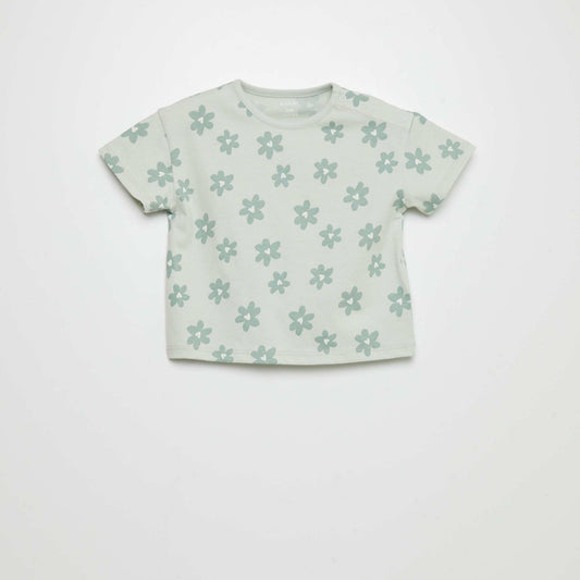 Camiseta estampada oversize VERDE