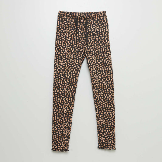 Legging de canalé GRIS