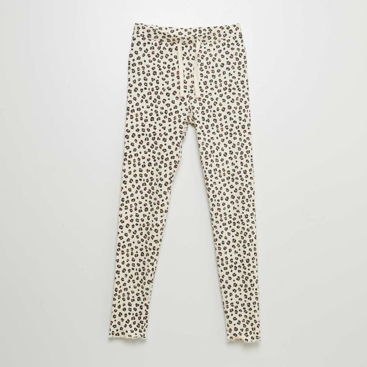Legging de canalé BEIGE