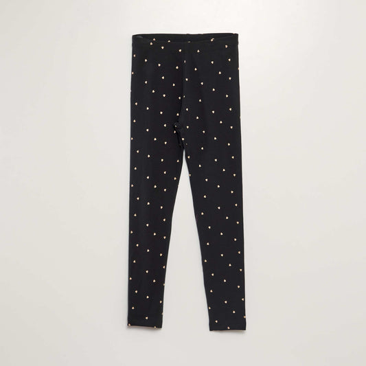 Legging largo estampado NEGRO