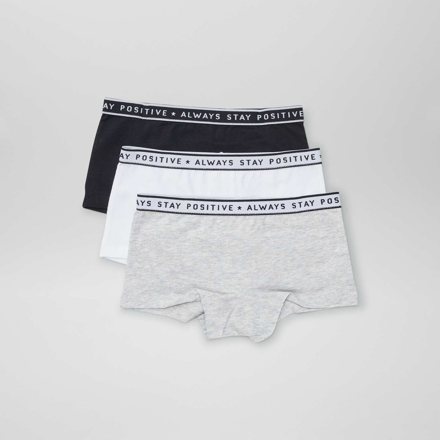Culotes de punto - Pack de 3 NEGRO