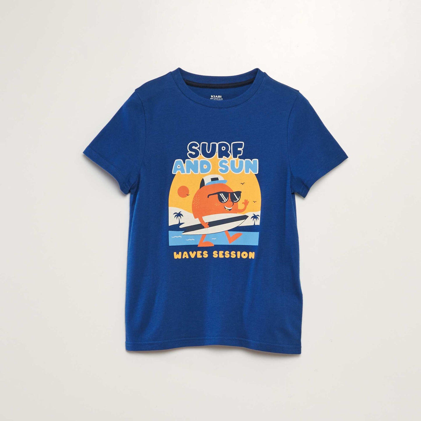 Camiseta de punto estampada AZUL