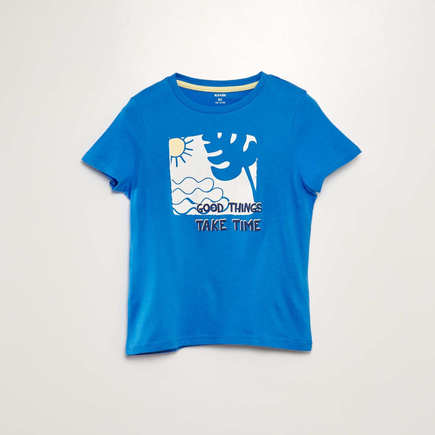 Camiseta de punto estampada AZUL