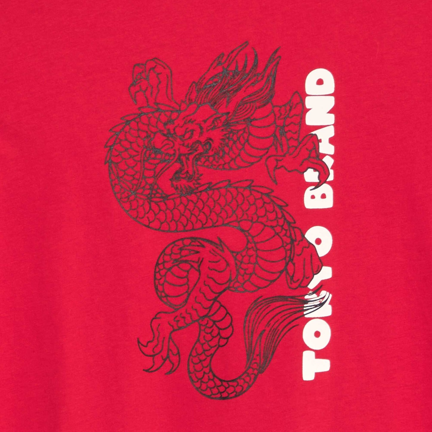 Camiseta de algodón de manga larga ROJO