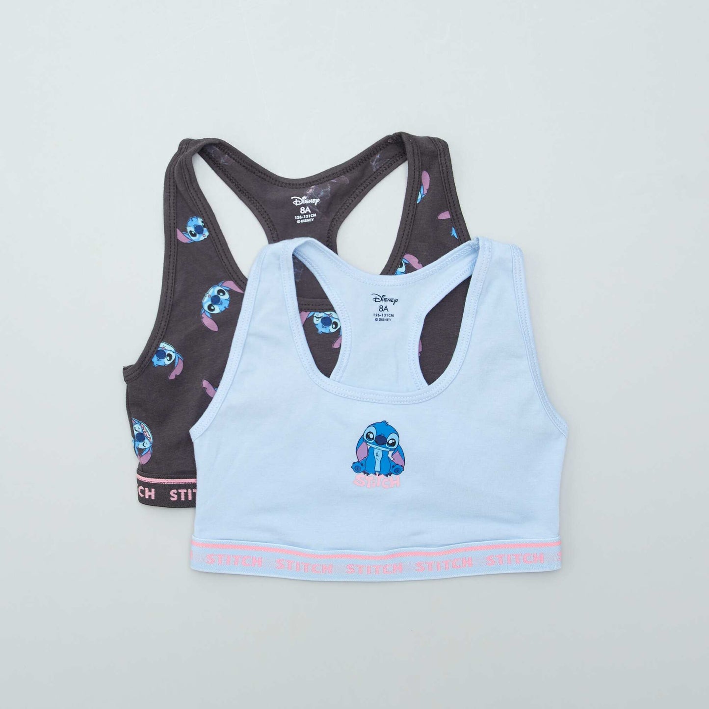 Pack de 2 tops 'Stitch' AZUL