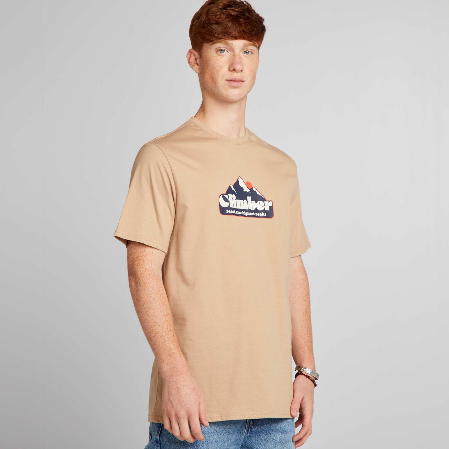 Camiseta estampada BEIGE