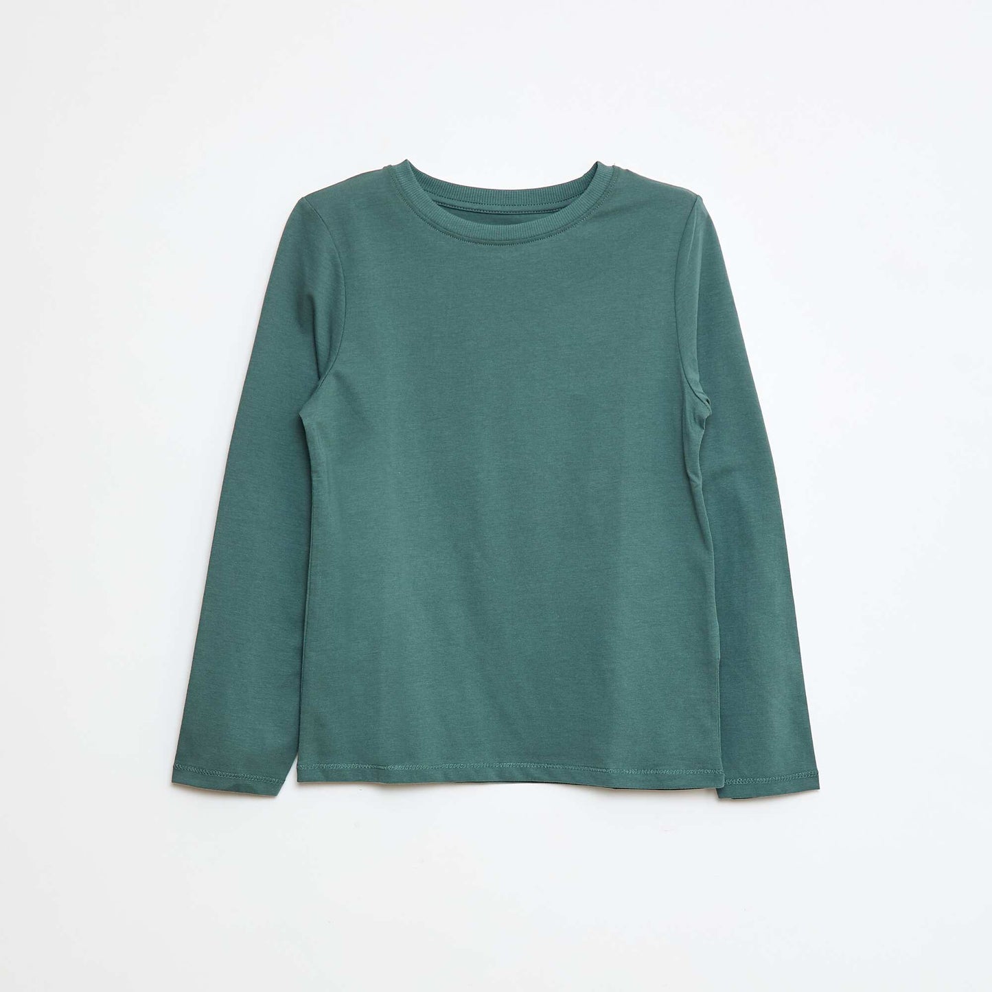 Camiseta básica de manga larga VERDE