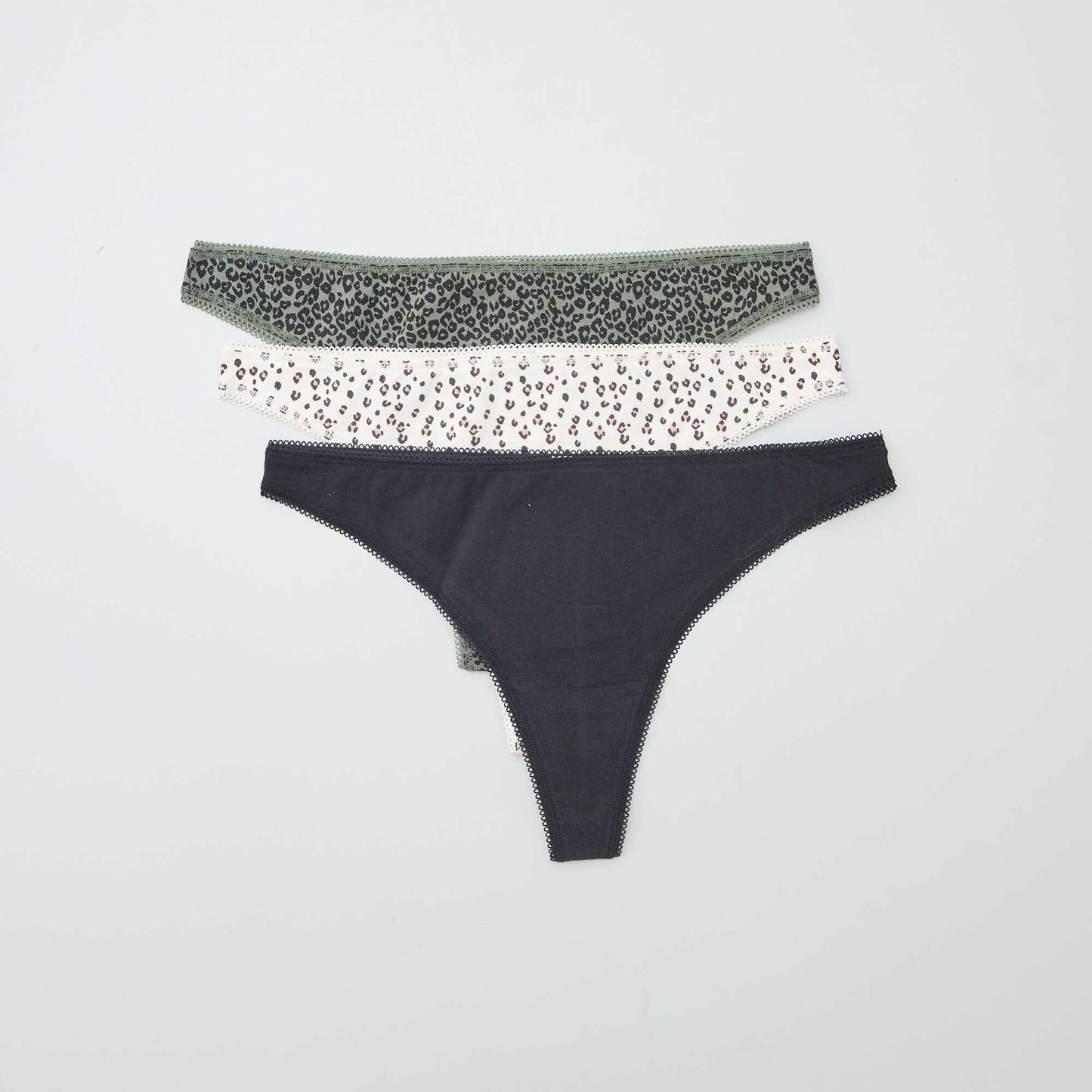 Pack de 2 braguitas brasileñas de algodón KAKI