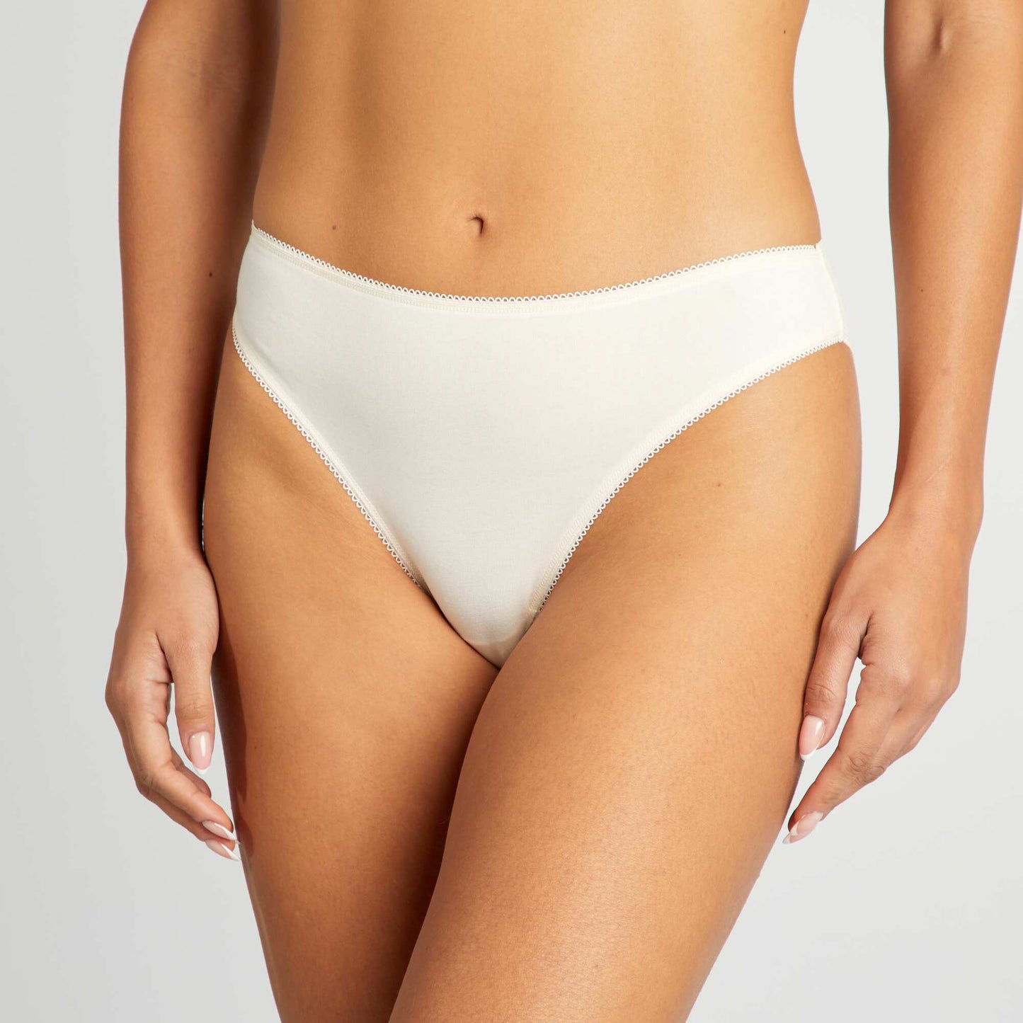 Pack de de 3 braguitas de algodón BEIGE