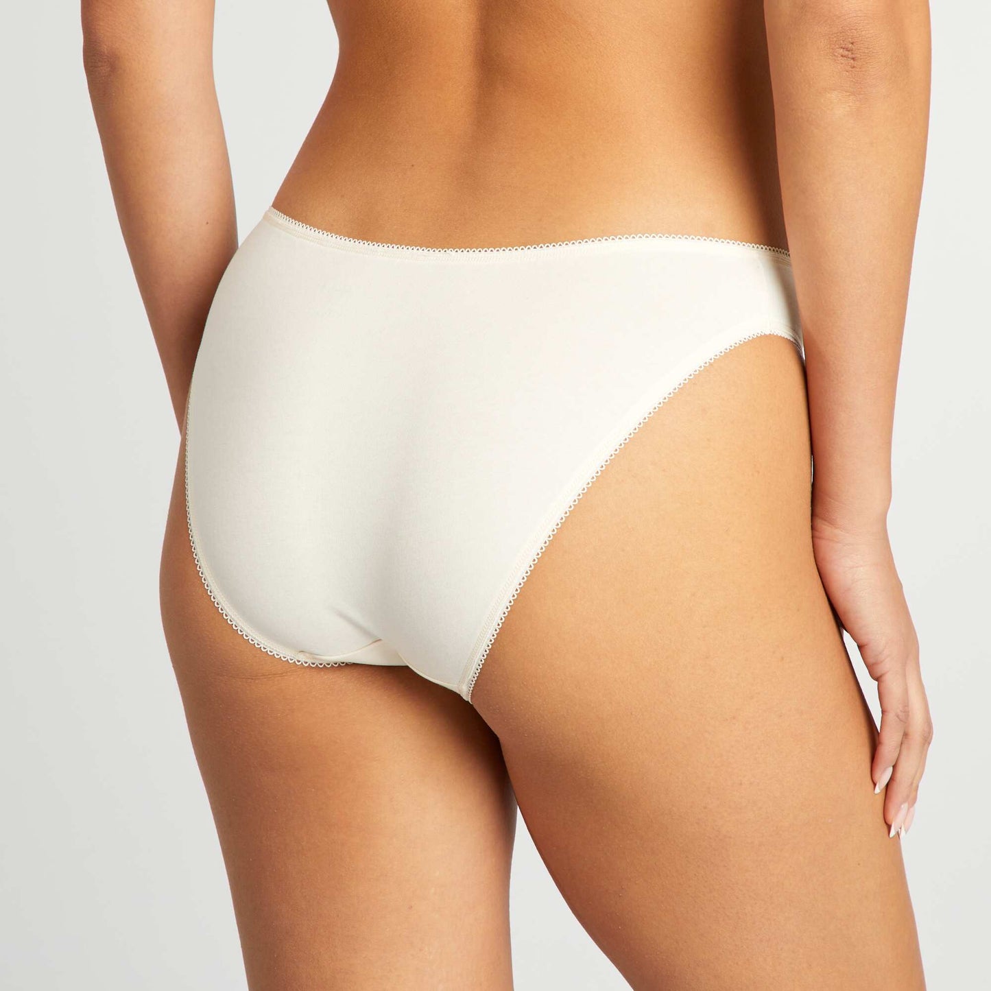 Pack de de 3 braguitas de algodón BEIGE