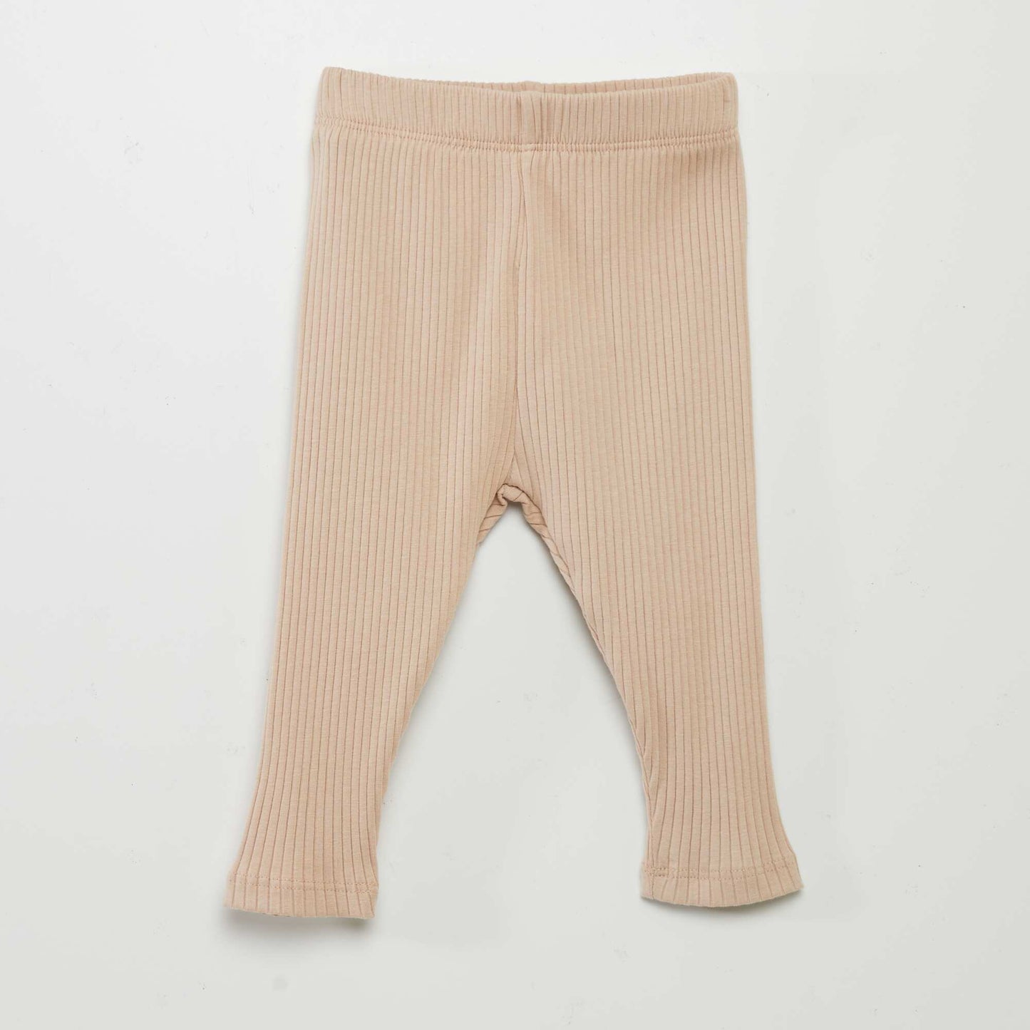 Pack de 2 leggings de canalé BEIGE