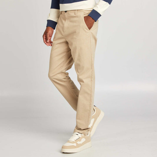 Pantalón chino slim BEIGE