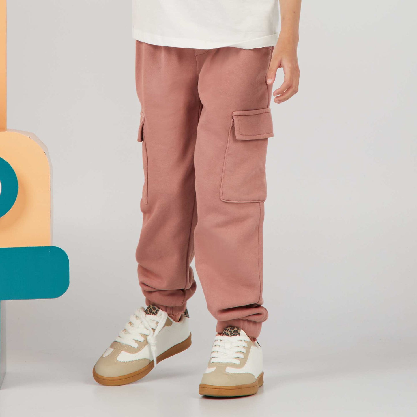 Pantalón de jogging de chándal con bolsillos ROSA