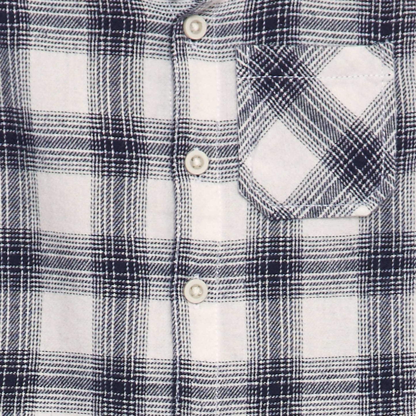 Camisa de cuadros de franela NEGRO