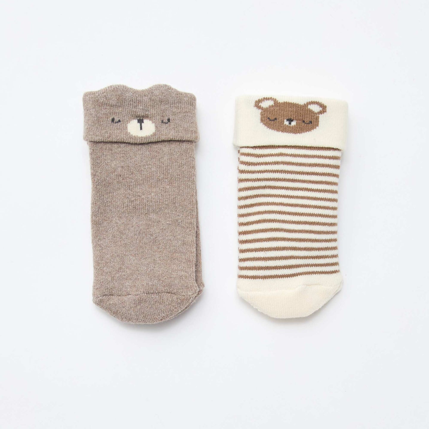pack de 2 pares de medias para recién nacido MARRON