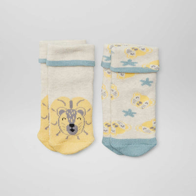 Pack de 2 pares de medias BEIGE