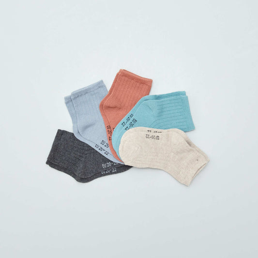 Pack de 3 pares de medias AZUL