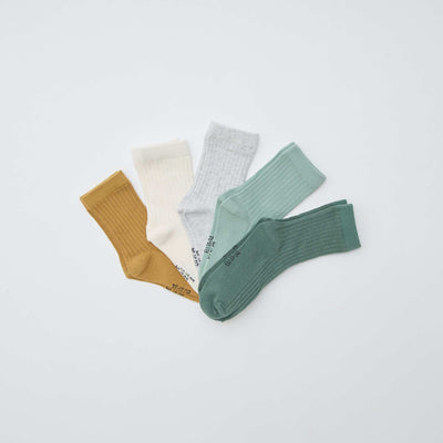 Pack de 5 medias lisos VERDE