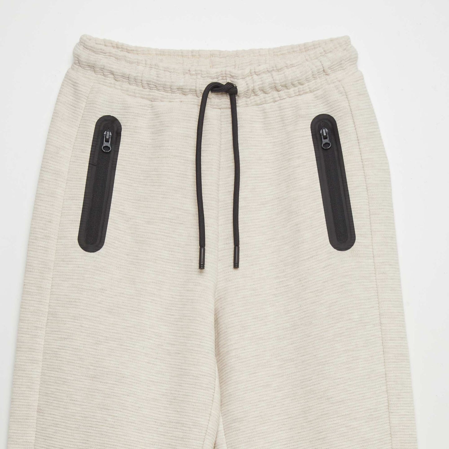 Pantalón de jogging de punto ottoman BEIGE