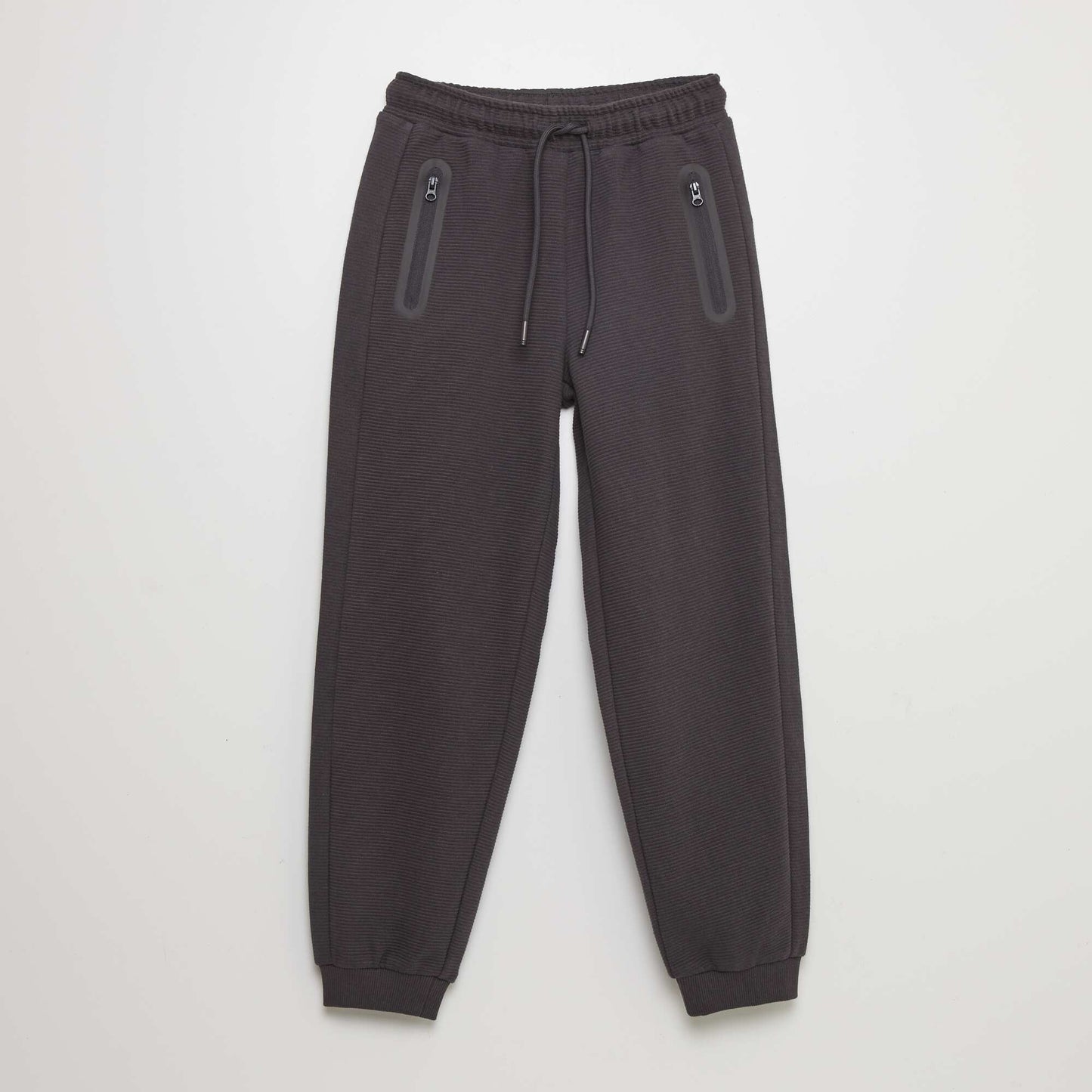 Pantalón de jogging de punto ottoman NEGRO