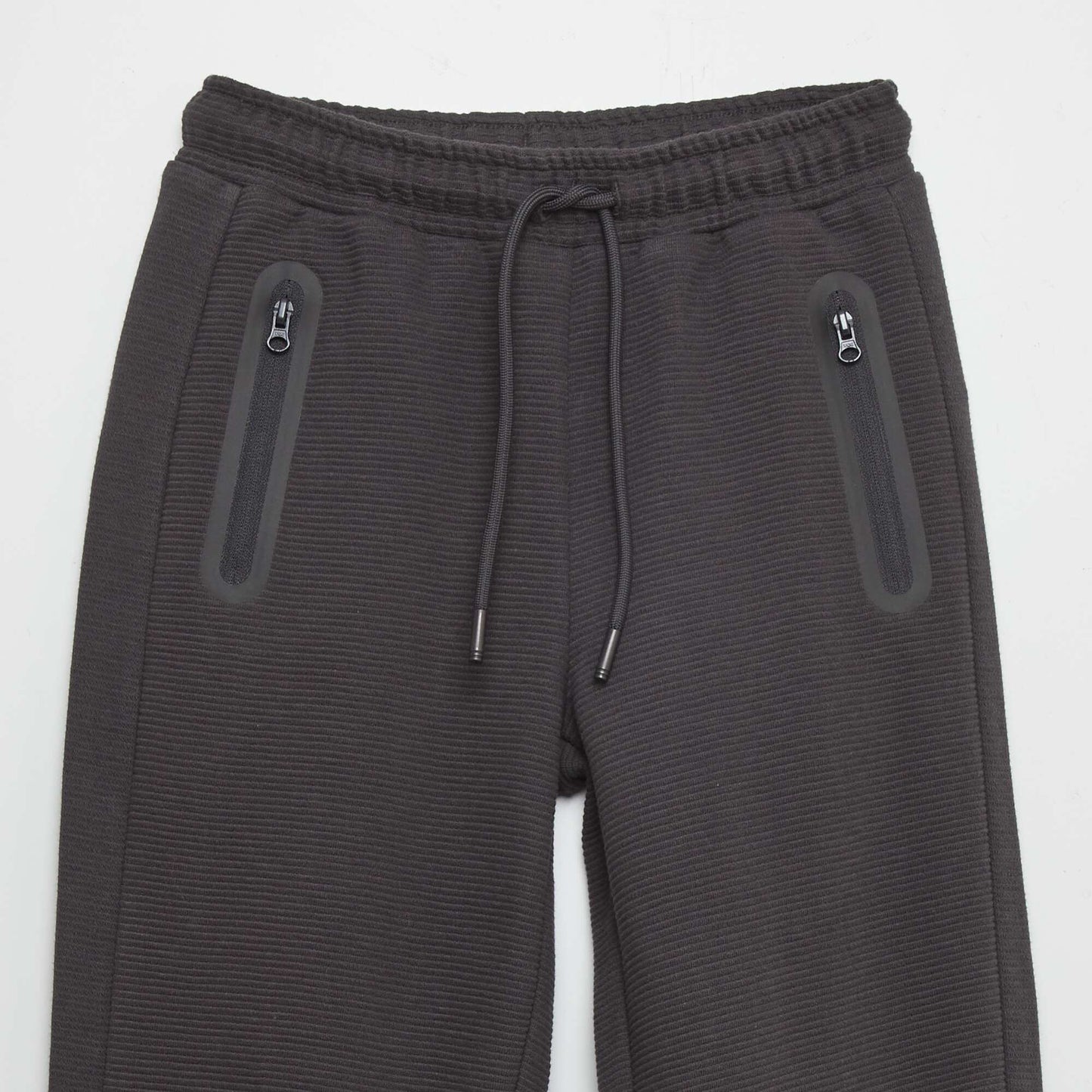 Pantalón de jogging de punto ottoman NEGRO