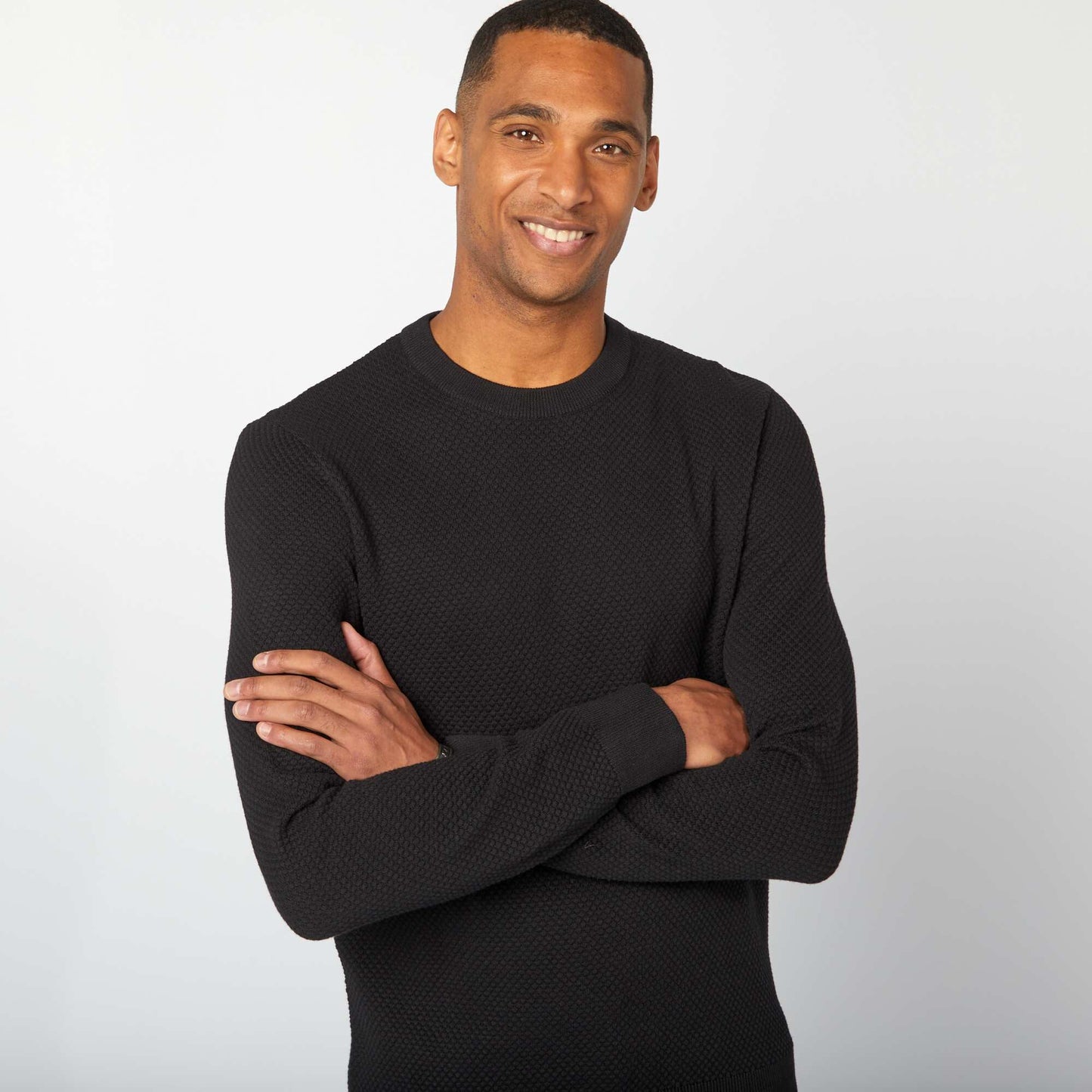 Sweater de punto NEGRO