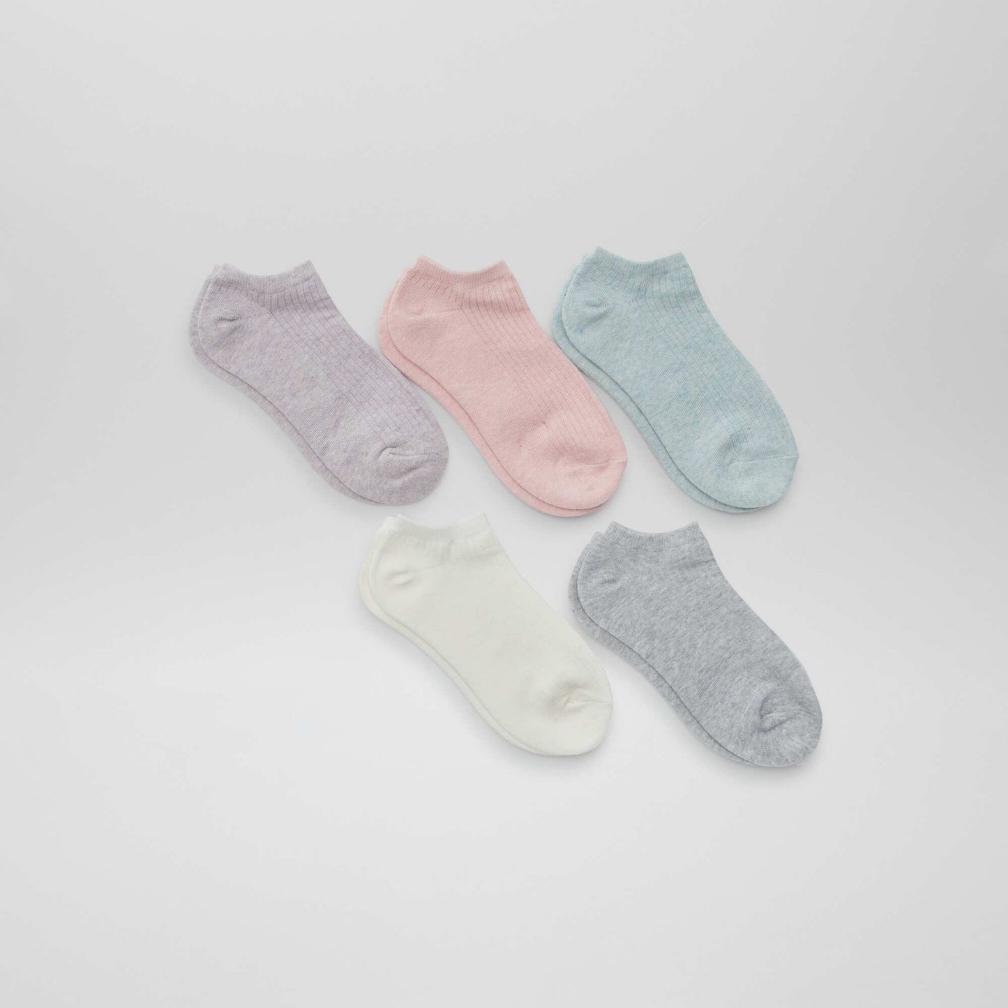 Pack de 5 pares medias invisibles PURPURA