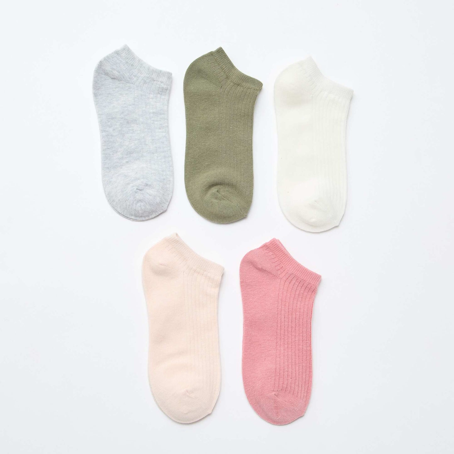 Pack de 5 pares medias invisibles PURPURA