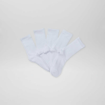 Medias largos de punto - Pack de 5 BLANCO
