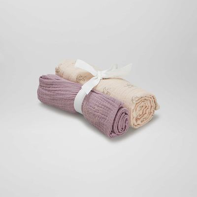 Pack de 2 muselinas 'Winnie' ROSA