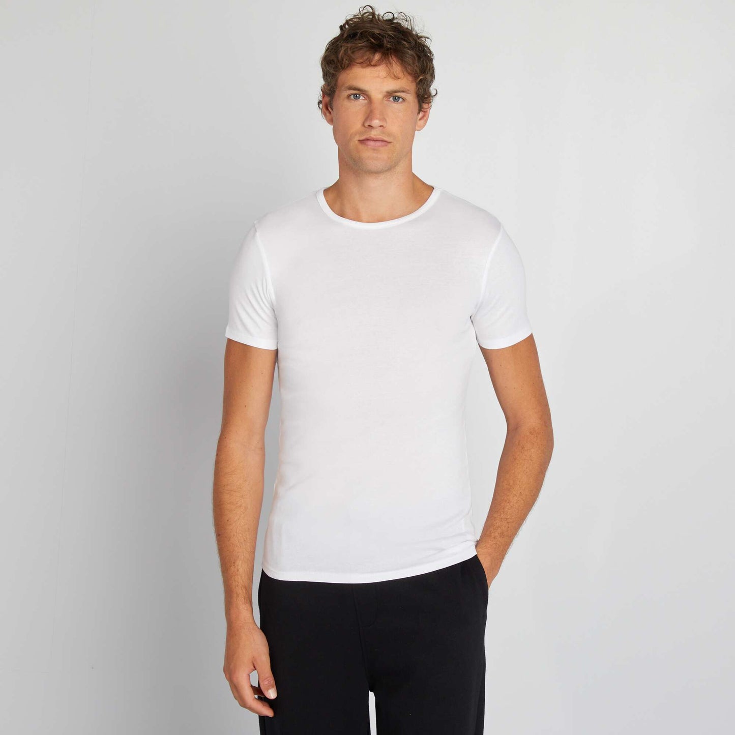 Pack de 2 camisetas básicas blanco