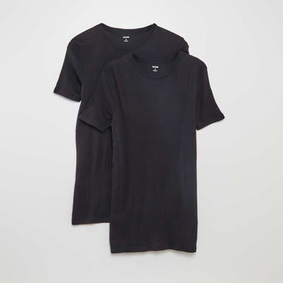 Pack de 2 camisetas básicas NEGRO