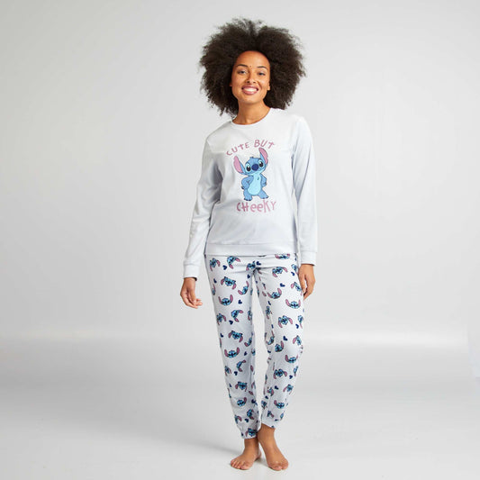 Pijama polar de 2 piezas 'Stitch' AZUL