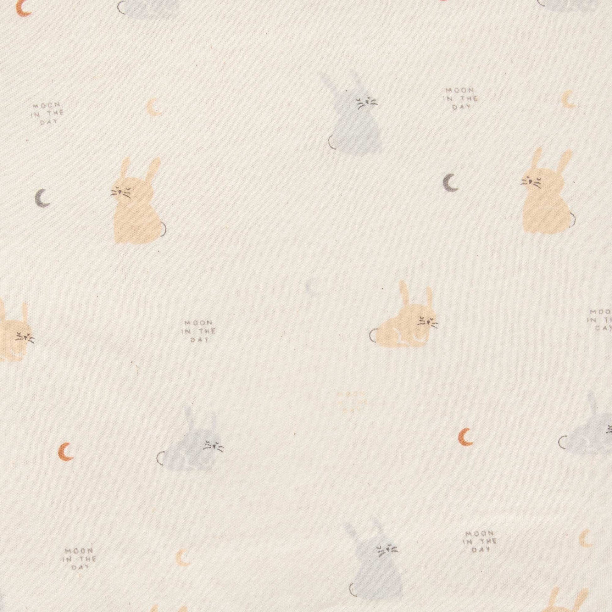 Manta estampada con interior de tejido polar BEIGE