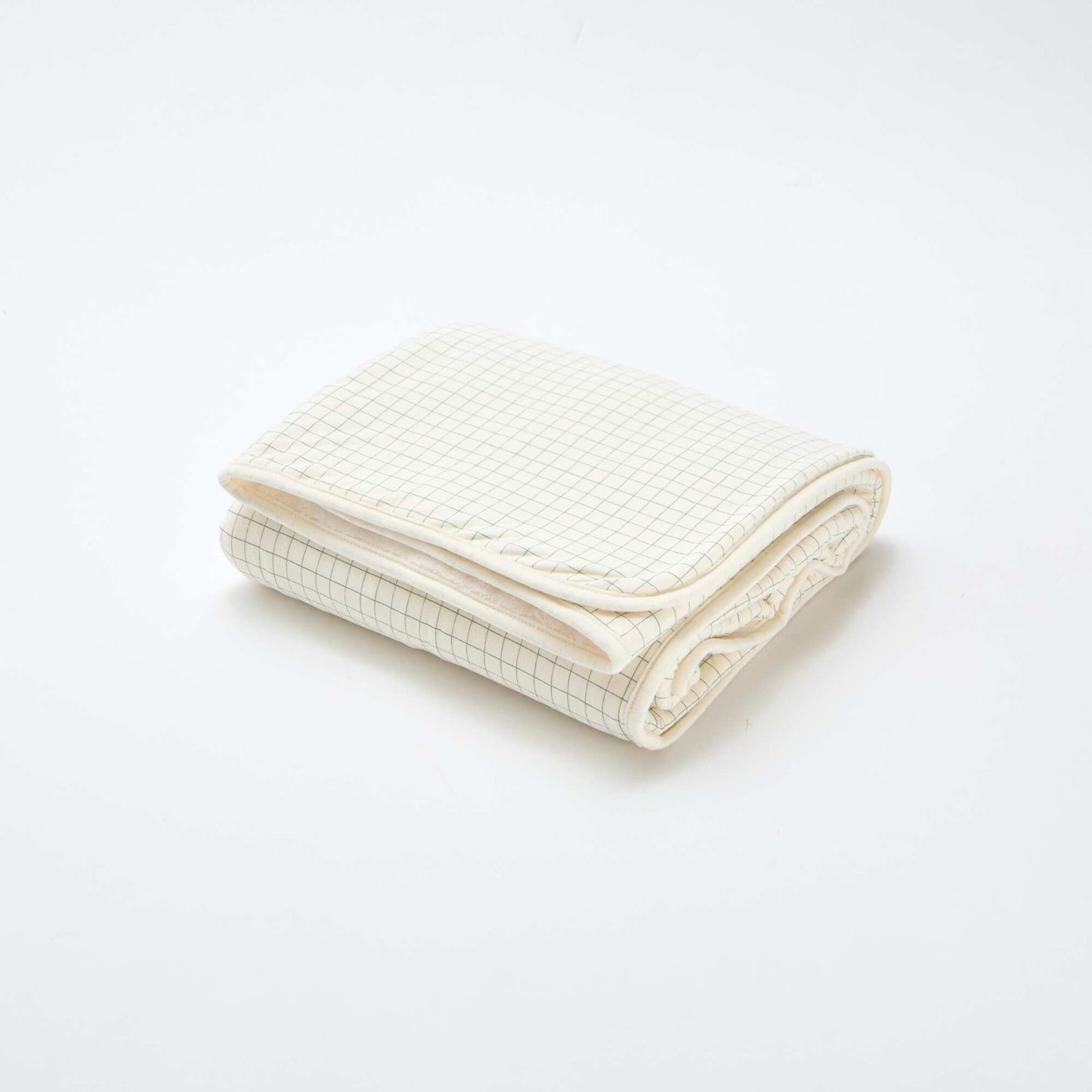 Manta estampada con interior de tejido polar BLANCO