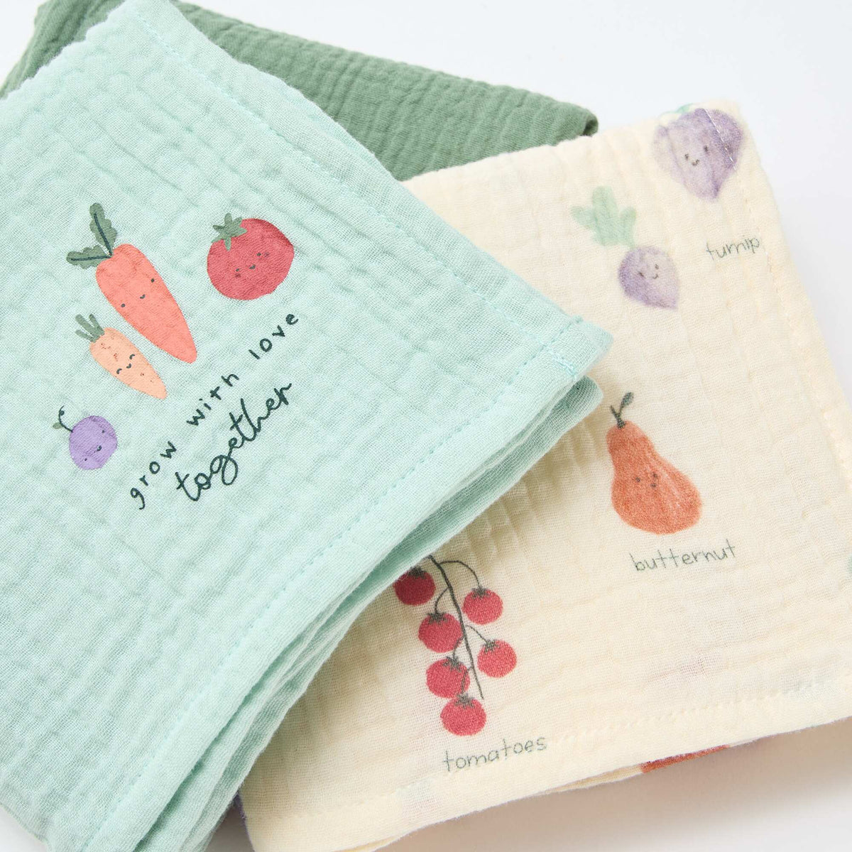 Pack de 3 muselinas para bebé BLANCO