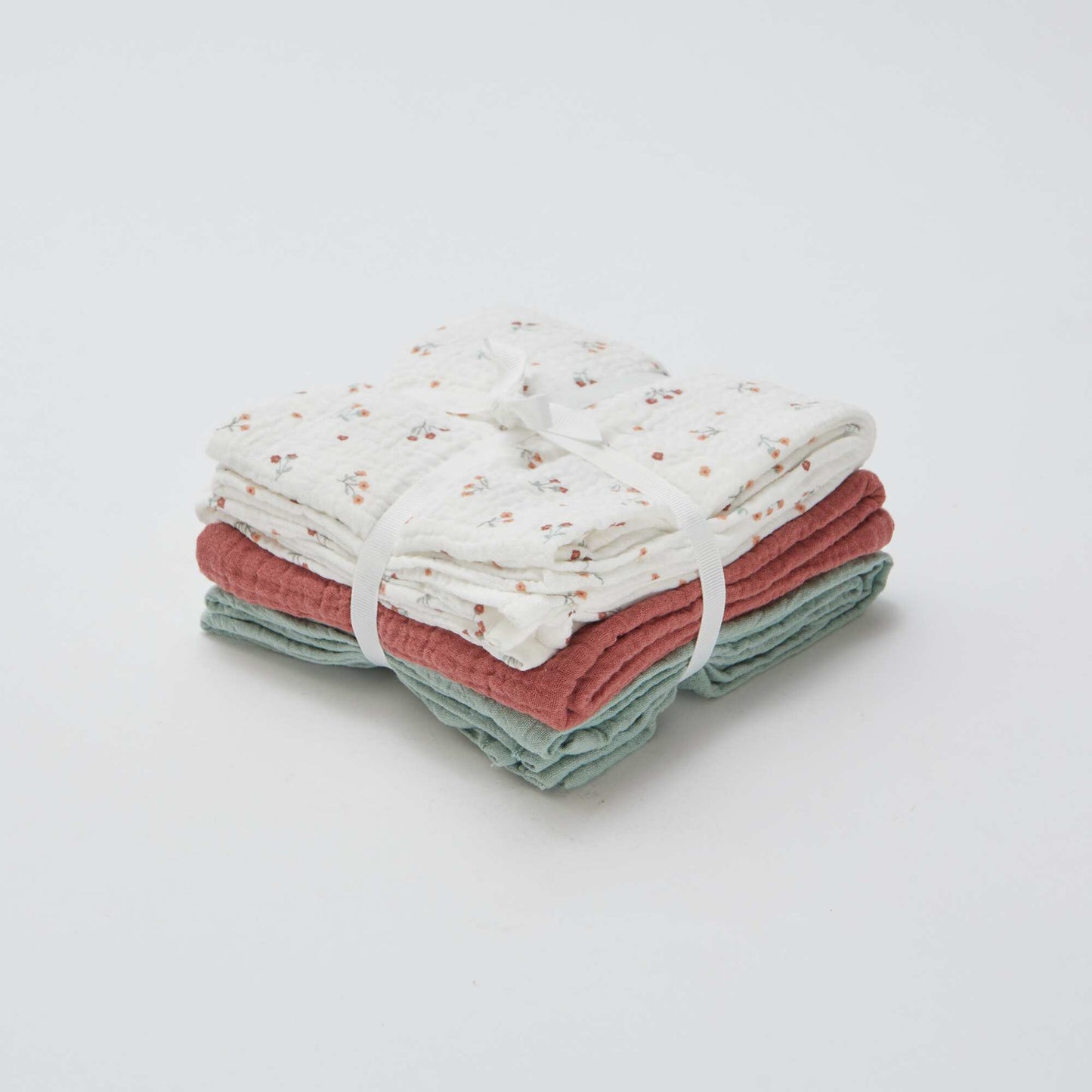 Pack de 3 muselinas para bebé BEIGE