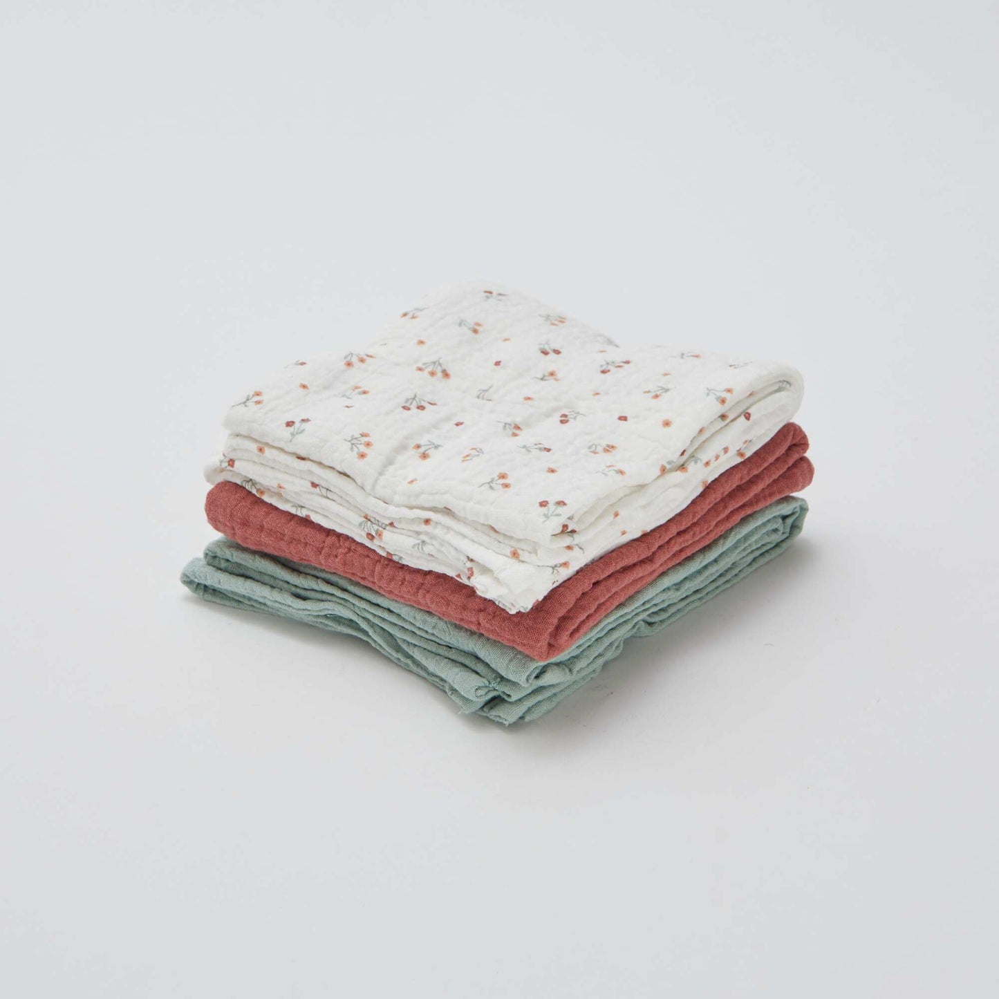 Pack de 3 muselinas para bebé BEIGE