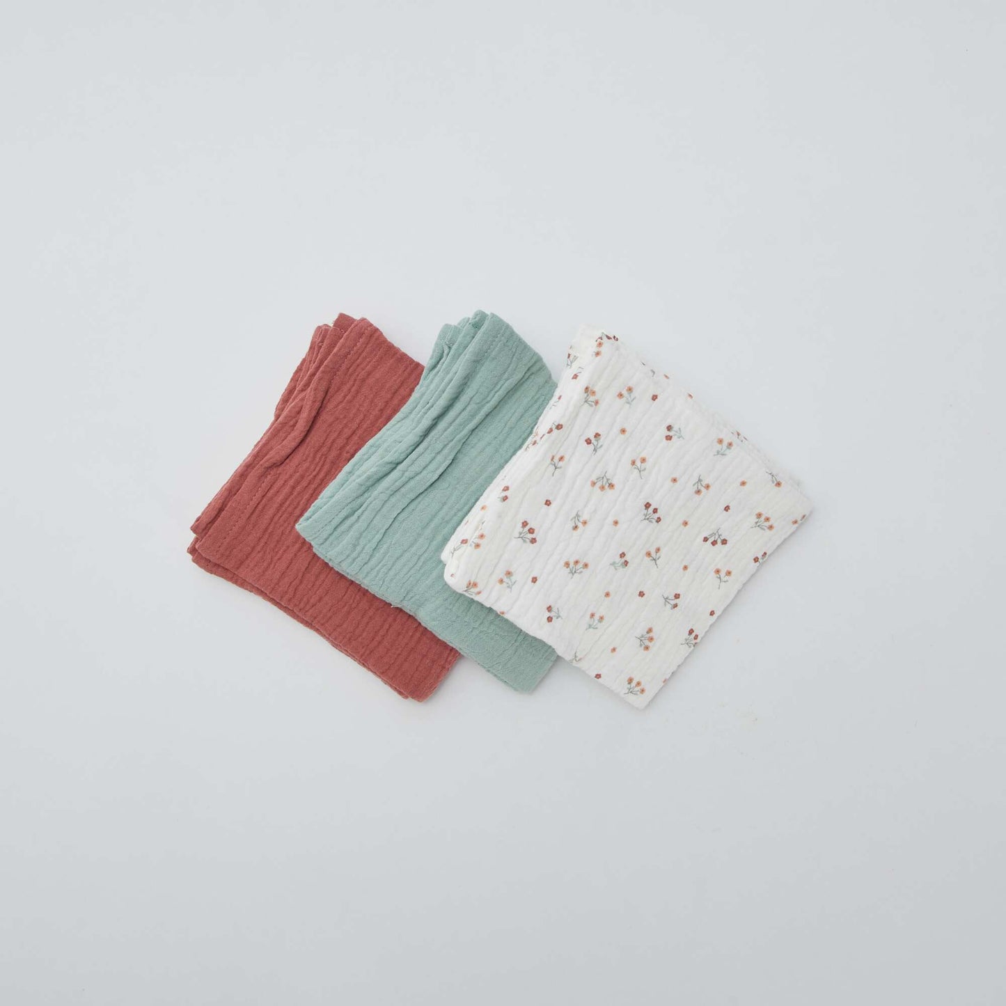 Pack de 3 muselinas para bebé BEIGE