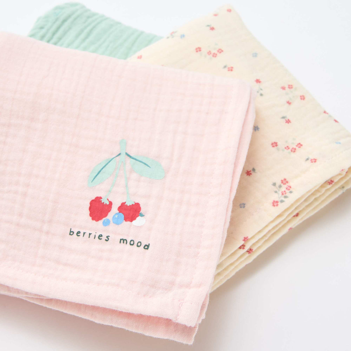 Pack de 3 muselinas para bebé BLANCO