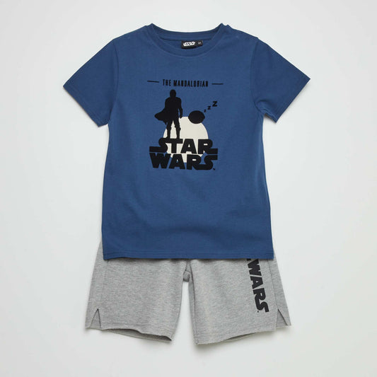 Conjunto corto 'Star Wars'- 2 piezas AZUL