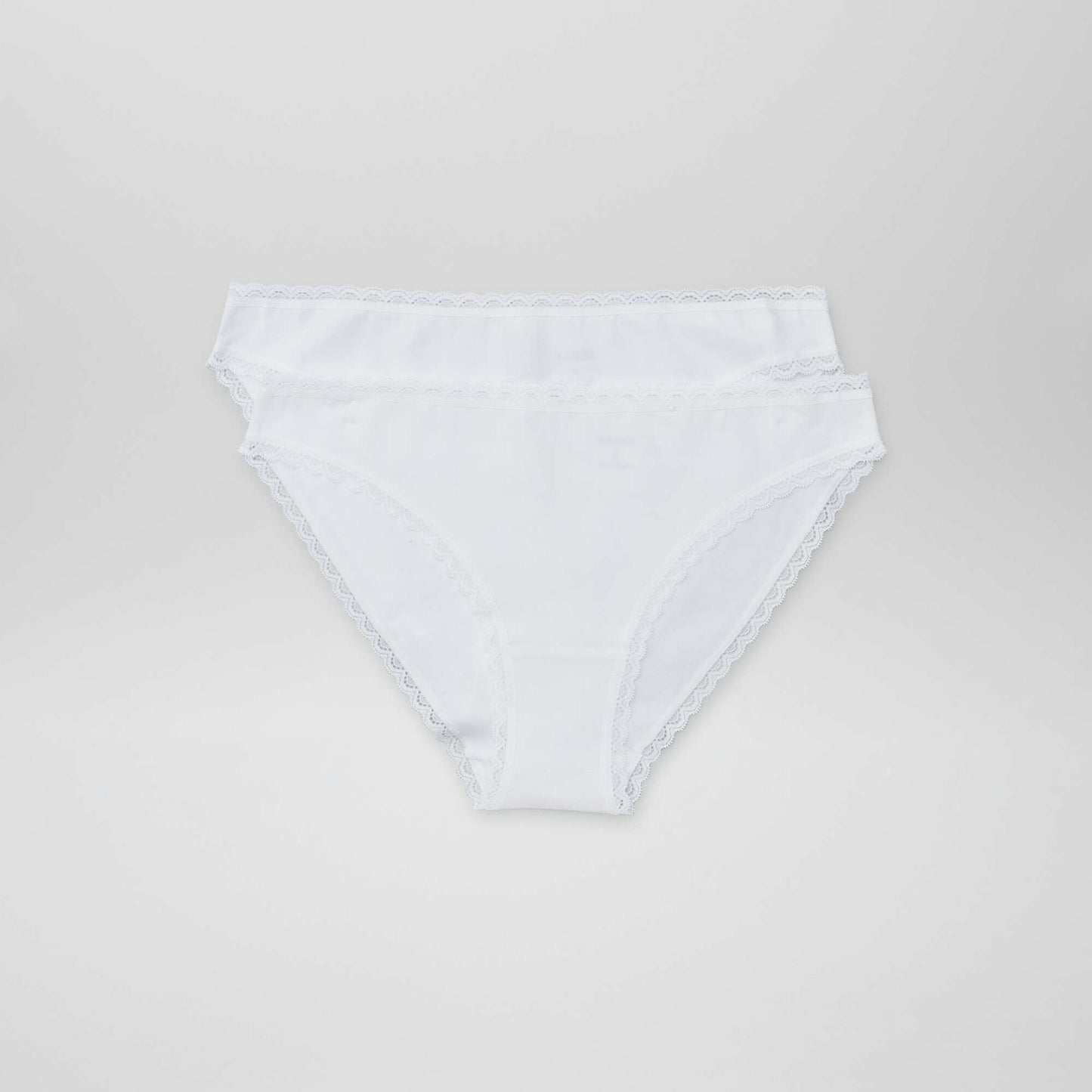 Pack de 2 braguitas de algodón BLANCO