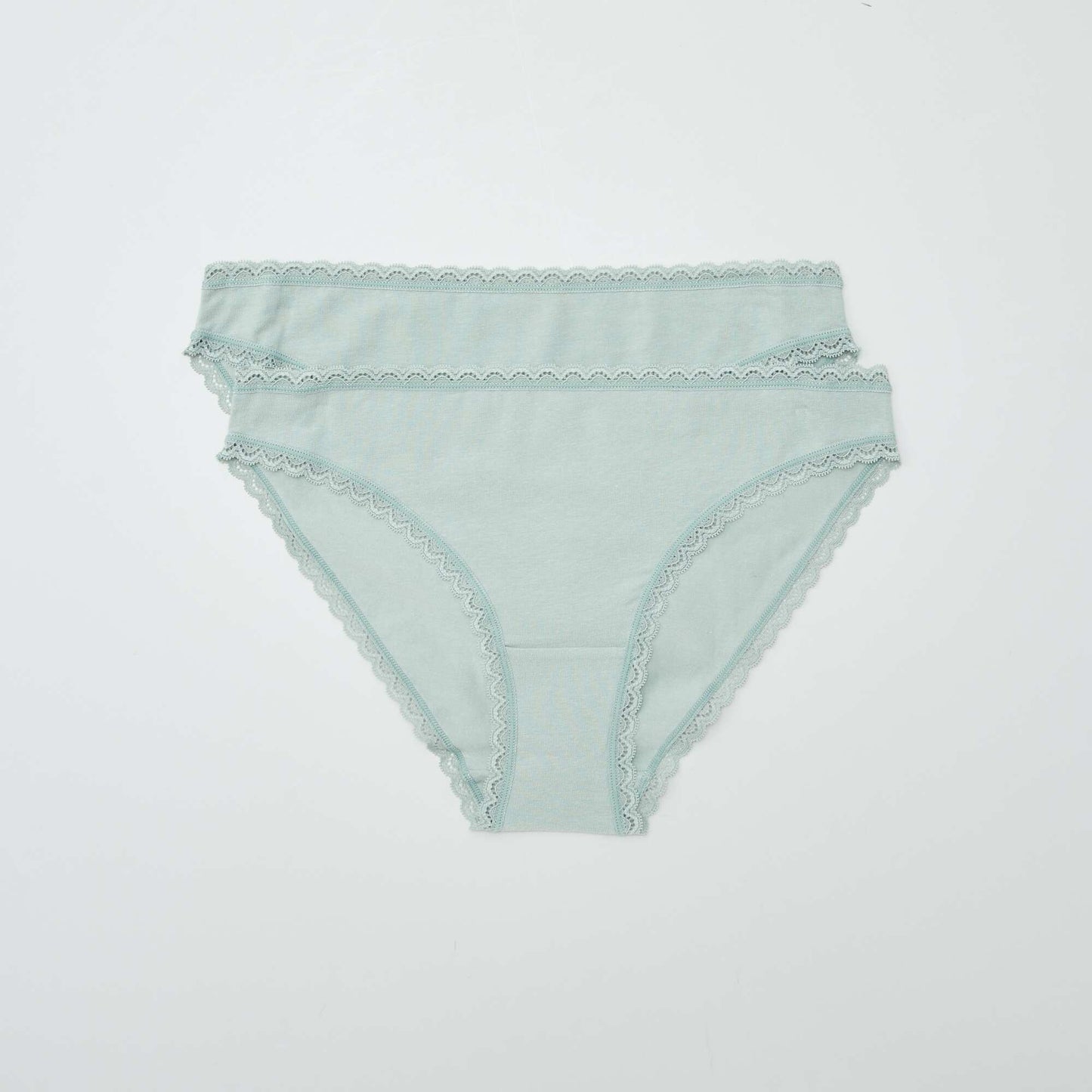 Pack de 2 braguitas de algodón VERDE