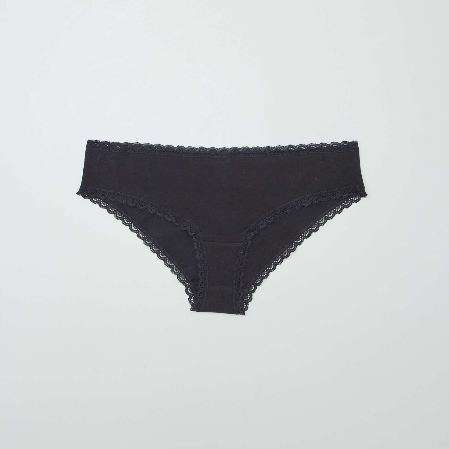 Pack de 2 culottes de algodón NEGRO