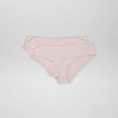 Pack de 2 culottes de algodón PURPURA