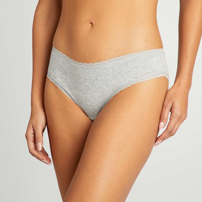 Pack de 2 culottes de algodón GRIS