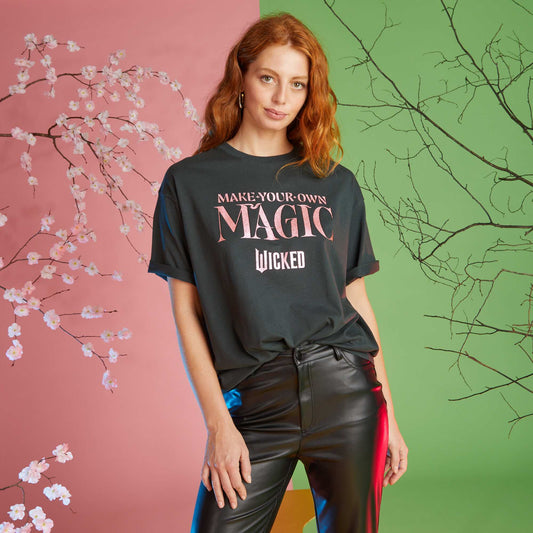 Camiseta estampada - Wicked NEGRO