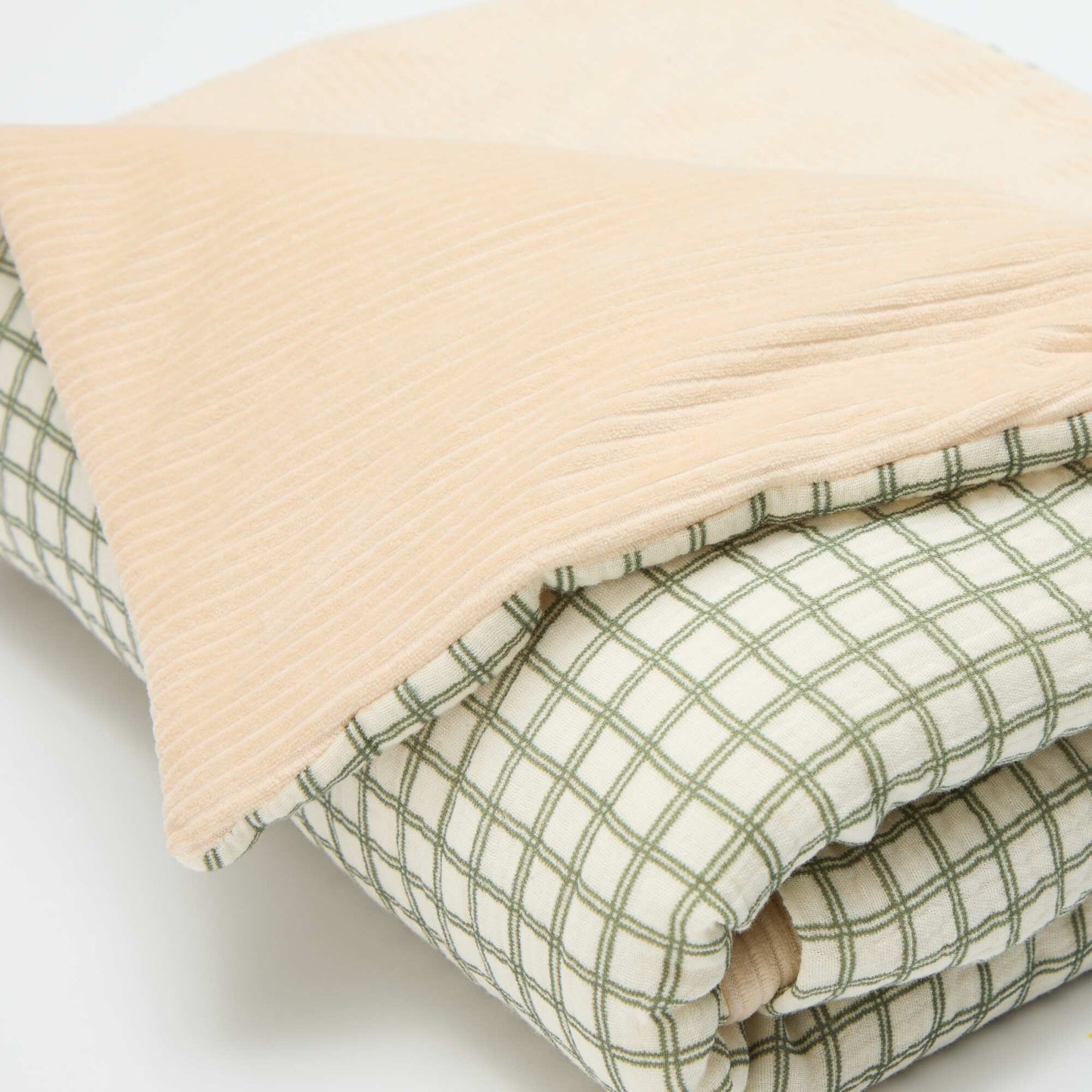 Manta reversible - Kiabi Home KAKI