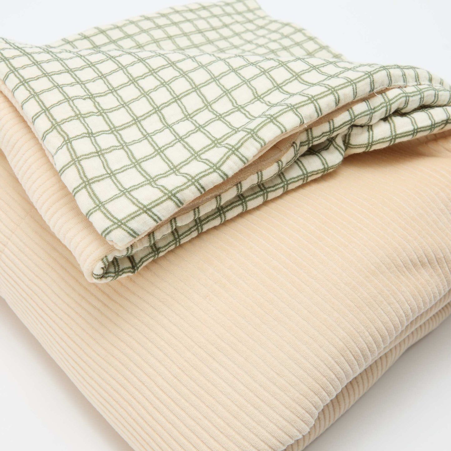Manta reversible - Kiabi Home KAKI