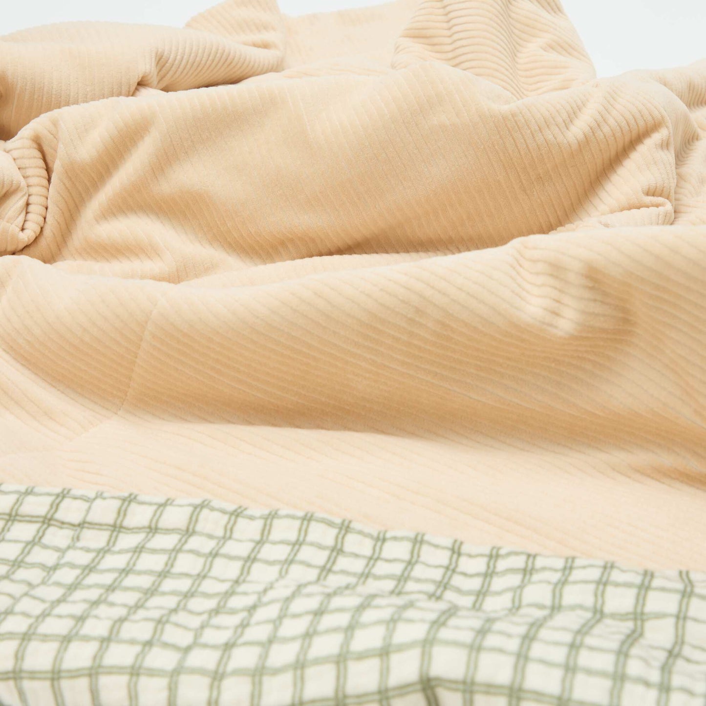 Manta reversible - Kiabi Home KAKI